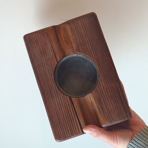 Wooden Block Cigar Ashtray Cigar Holder